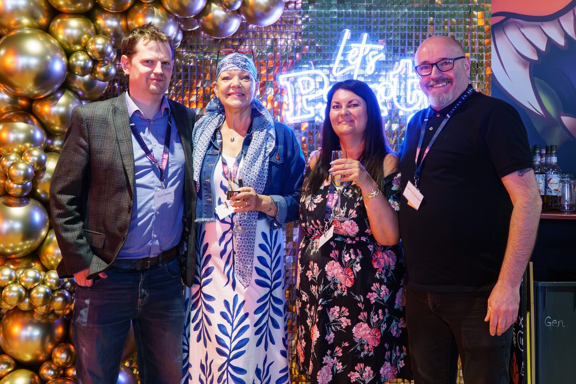 David Mackay (Co-CEO), Tricia Gray (HR Manager), Christine Sellers (Business Support Coordinator), and Lawrence Johnston (Co-CEO)