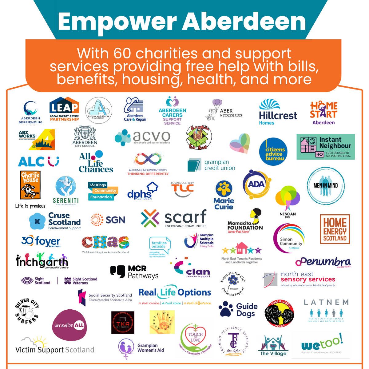 Organisations attending Empower Aberdeen 2026